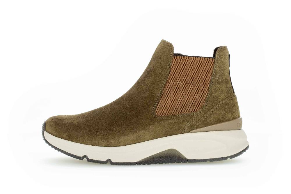 Gabor Rollingsoft Stiefeletten In Übergrößen Grün 76.881.33 Große Damenschuhe