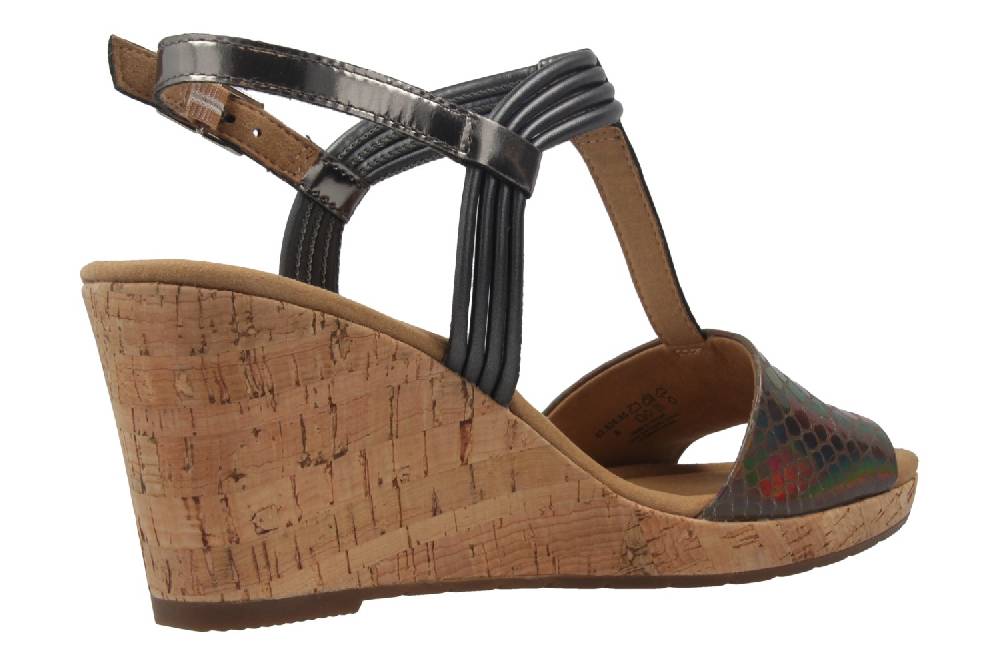 Gabor Sandaletten In Übergrößen Grau 62.828.85 Große Damenschuhe