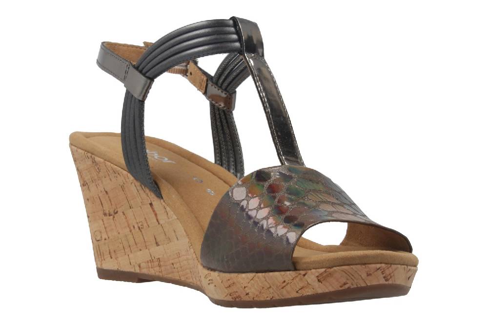 Gabor Sandaletten In Übergrößen Grau 62.828.85 Große Damenschuhe