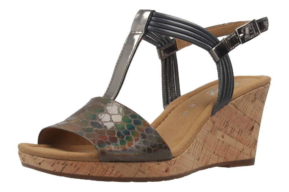 Gabor Sandaletten in Übergrößen Grau 62.828.85 große Damenschuhe