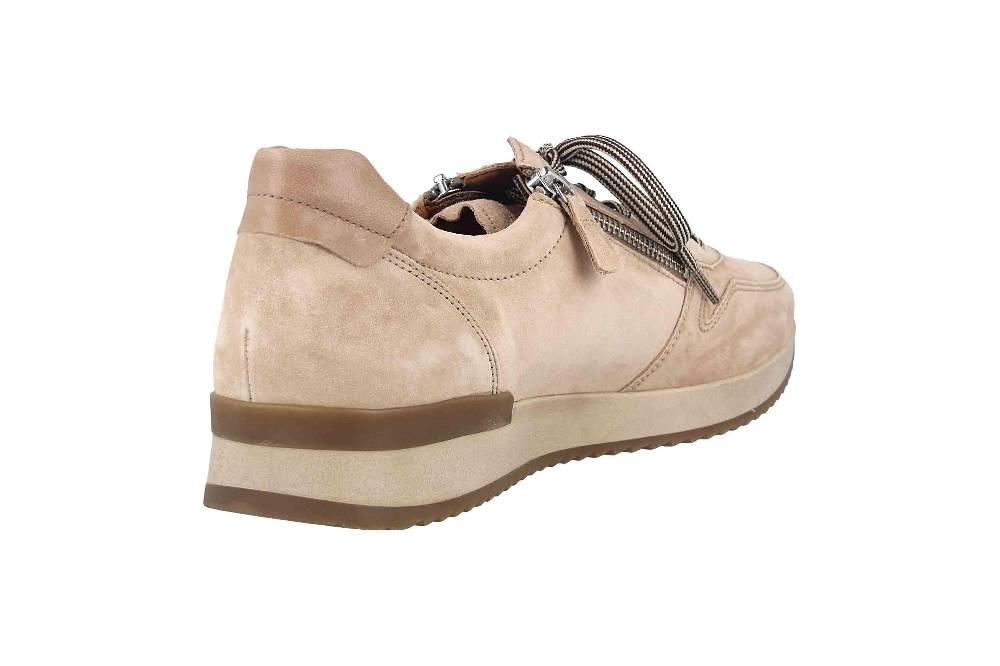 Gabor Sport Sneaker In Übergrößen Beige 53.422.12 Große Damenschuhe