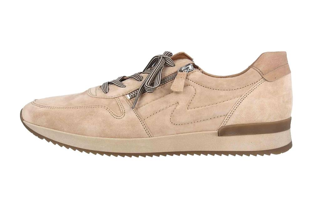 Gabor Sport Sneaker in Übergrößen Beige 53.422.12 große Damenschuhe