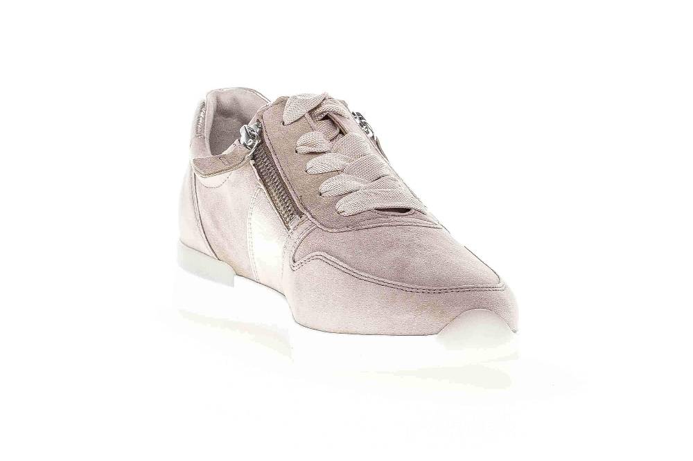 Gabor Sport Sneaker In Übergrößen Beige 63.420.12 Große Damenschuhe