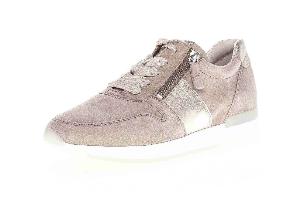 Gabor Sport Sneaker In Übergrößen Beige 63.420.12 Große Damenschuhe