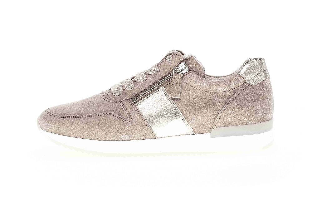 Gabor Sport Sneaker in Übergrößen Beige 63.420.12 große Damenschuhe