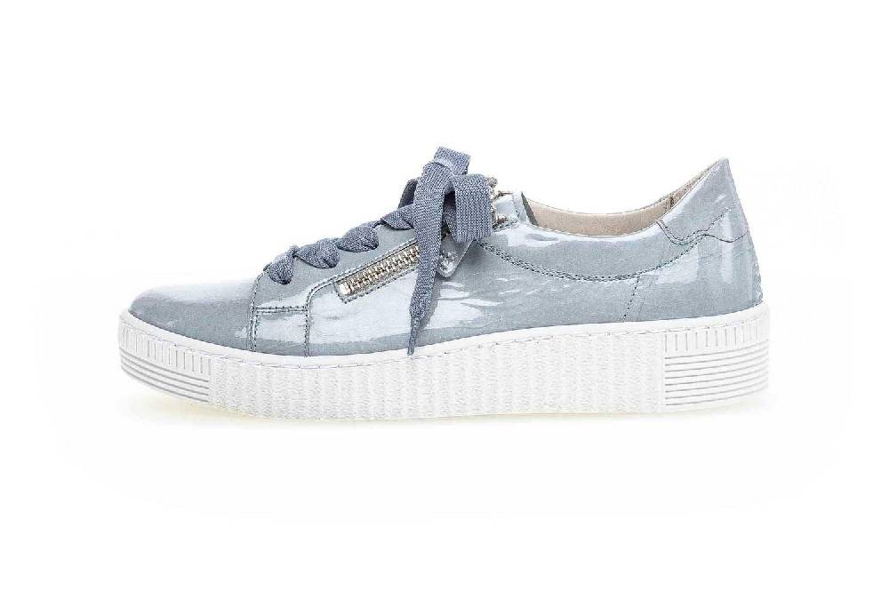 Gabor Sport Sneaker in Übergrößen Blau 63.334.96 große Damenschuhe