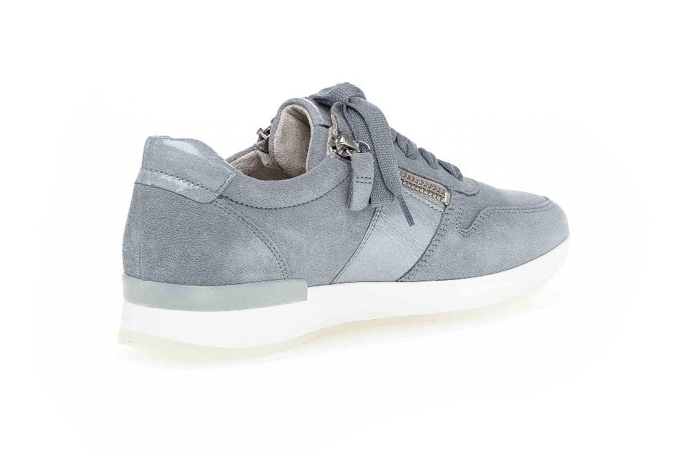 Gabor Sport Sneaker In Übergrößen Blau 63.420.96 Große Damenschuhe