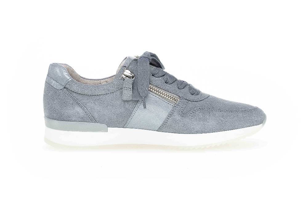Gabor Sport Sneaker In Übergrößen Blau 63.420.96 Große Damenschuhe