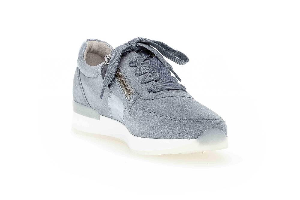 Gabor Sport Sneaker In Übergrößen Blau 63.420.96 Große Damenschuhe
