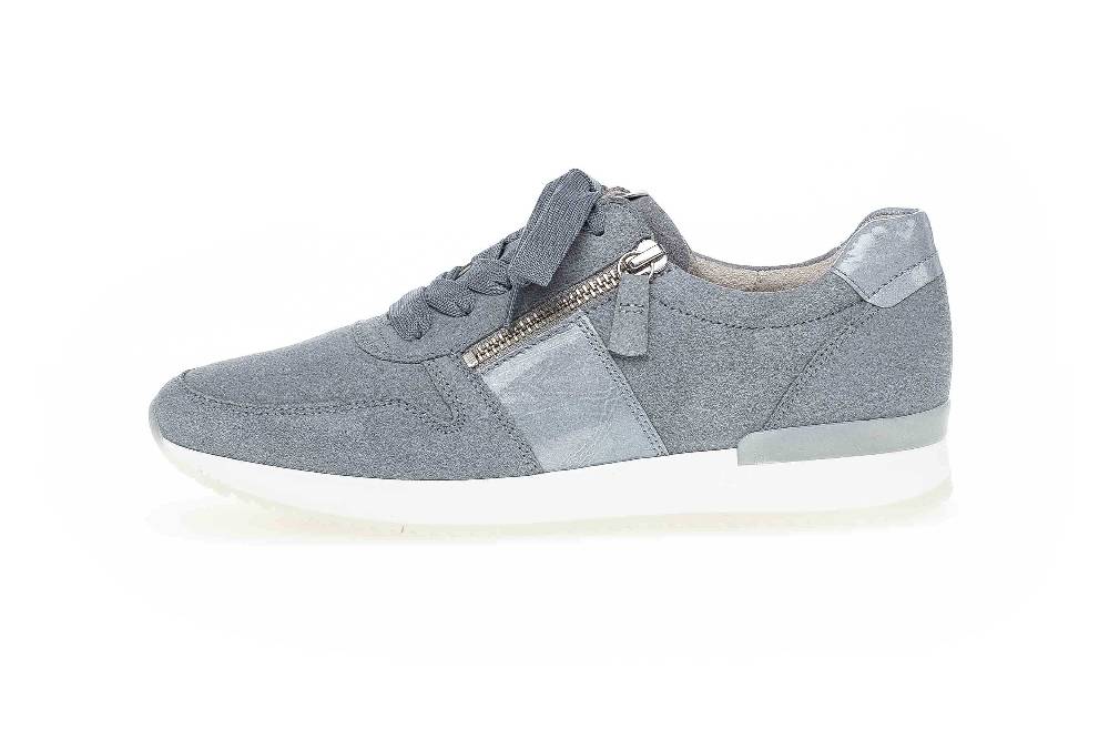 Gabor Sport Sneaker in Übergrößen Blau 63.420.96 große Damenschuhe