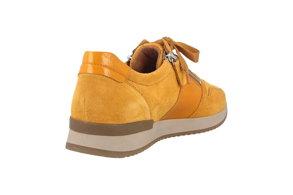Gabor Sport Sneaker In Übergrößen Gelb 53.420.91 Große Damenschuhe