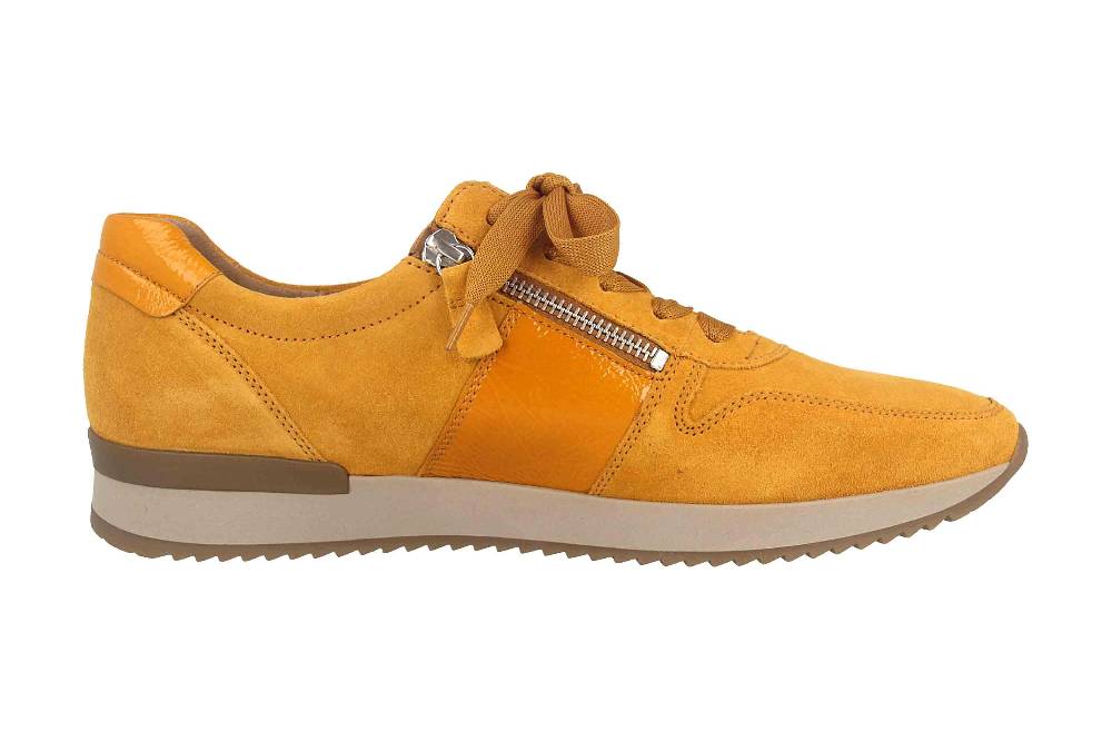 Gabor Sport Sneaker In Übergrößen Gelb 53.420.91 Große Damenschuhe