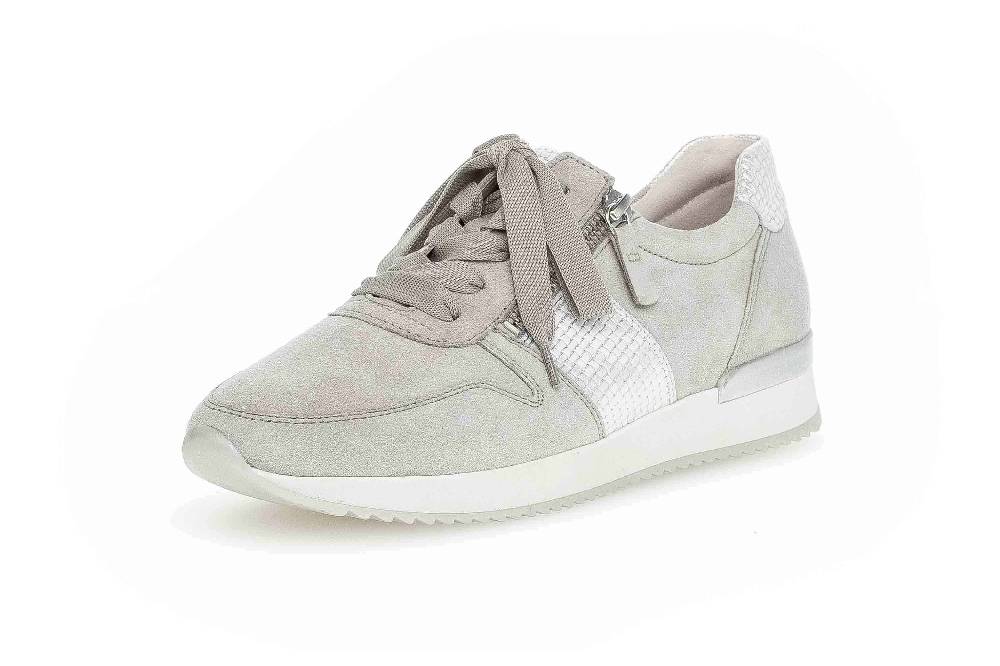 Gabor Sport Sneaker In Übergrößen Grau 63.420.19 Große Damenschuhe