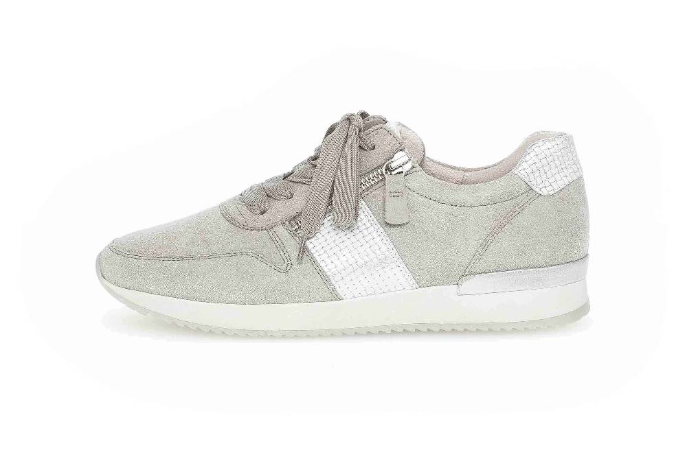 Gabor Sport Sneaker In Übergrößen Grau 63.420.19 Große Damenschuhe
