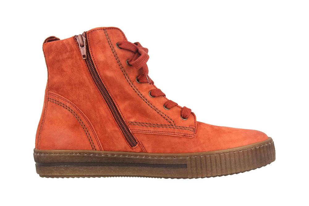 Gabor Sport Sneaker In Übergrößen Rot 53.561.15 Große Damenschuhe