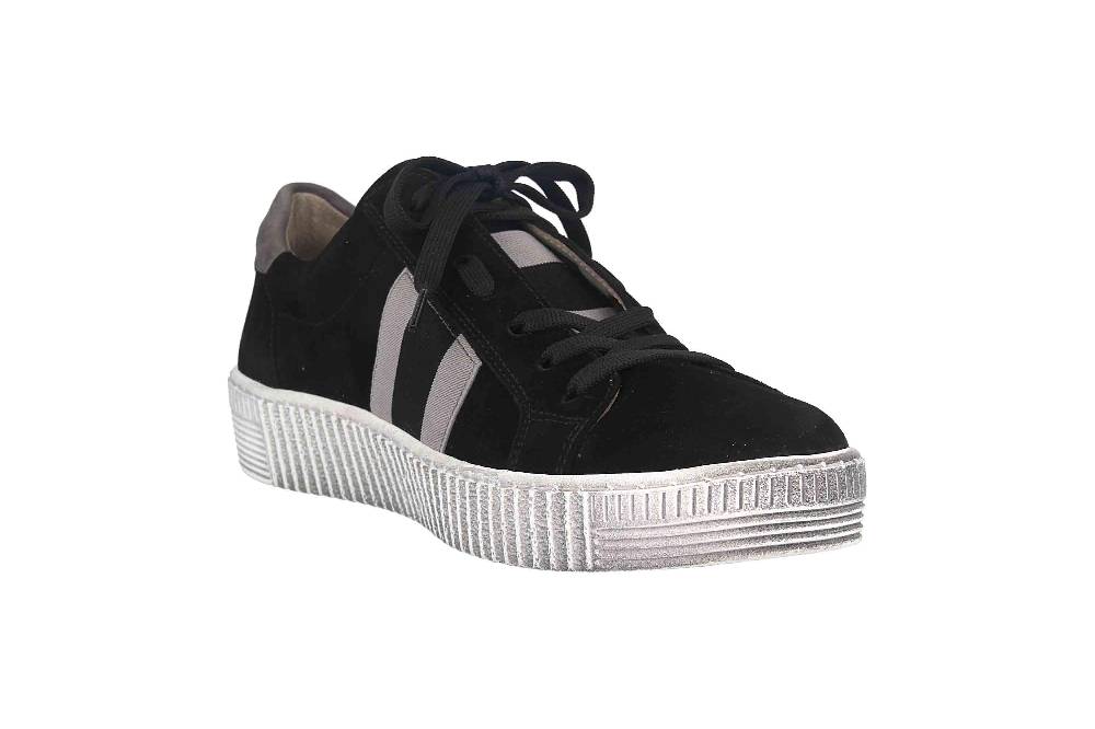 Gabor Sport Sneaker In Übergrößen Schwarz 53.336.17 Große Damenschuhe