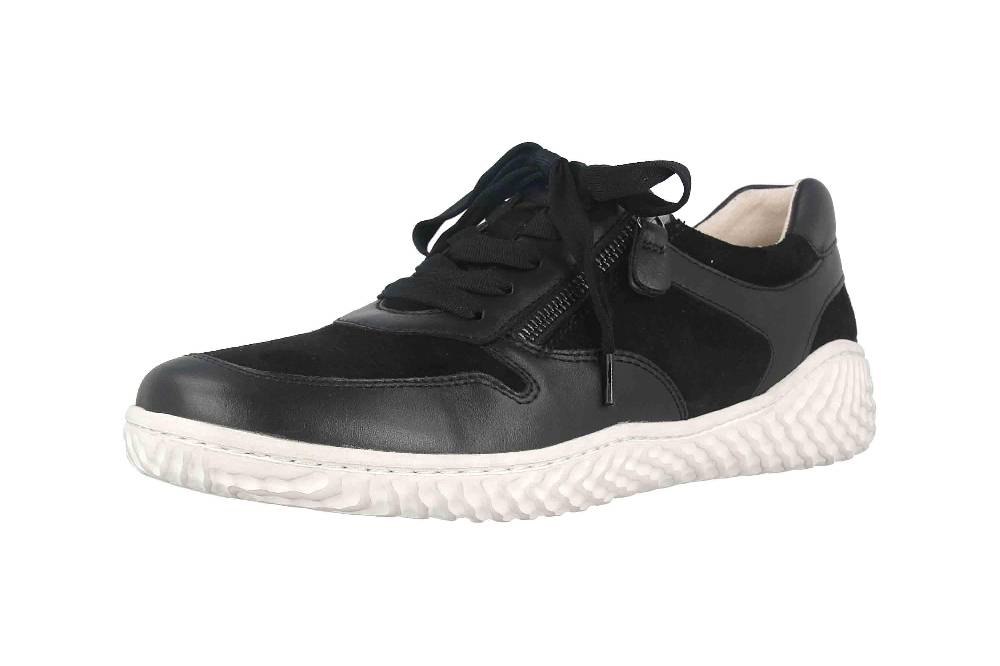 Gabor Sport Sneaker In Übergrößen Schwarz 53.381.27 Große Damenschuhe