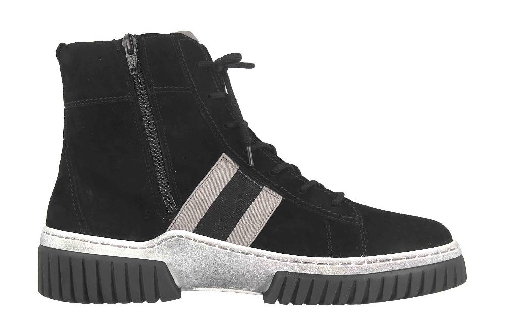 Gabor Sport Sneaker In Übergrößen Schwarz 53.760.17 Große Damenschuhe