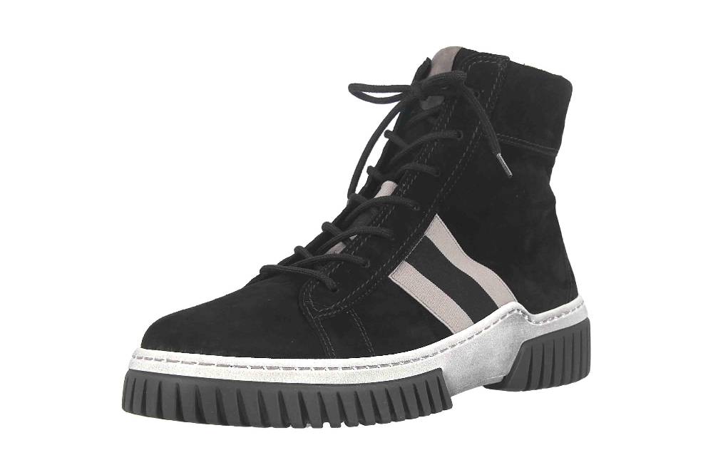 Gabor Sport Sneaker In Übergrößen Schwarz 53.760.17 Große Damenschuhe