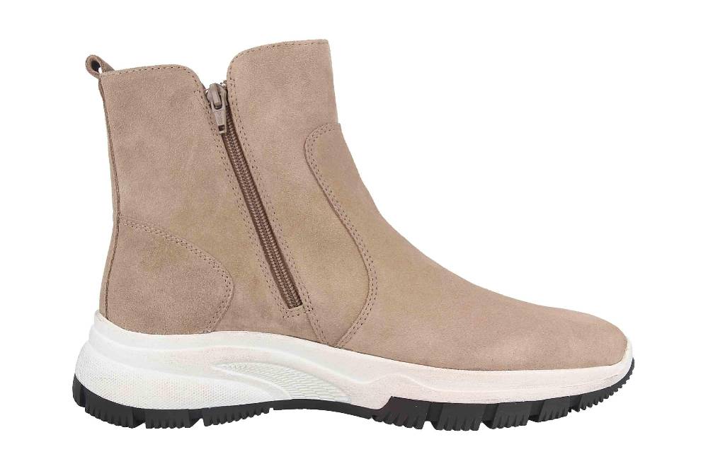 Gabor Sport Stiefeletten In Übergrößen Beige 53.572.12 Große Damenschuhe