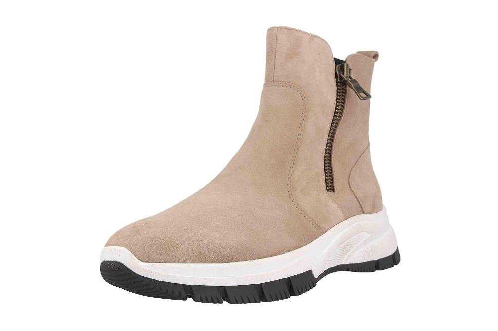Gabor Sport Stiefeletten In Übergrößen Beige 53.572.12 Große Damenschuhe