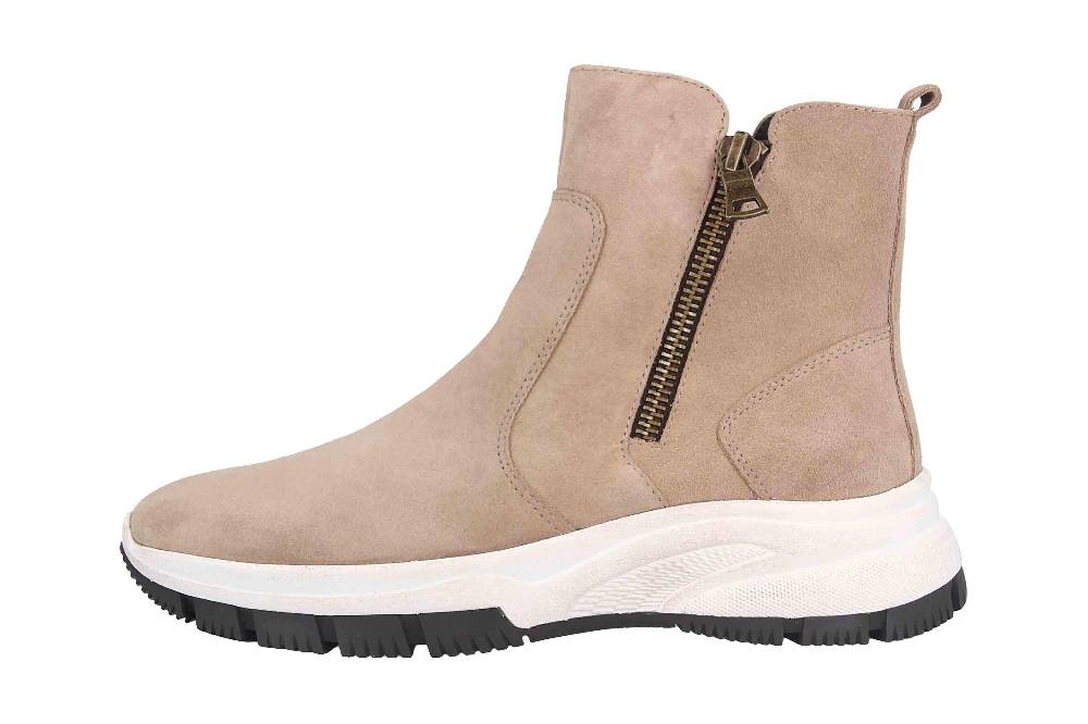 Gabor Sport Stiefeletten in Übergrößen Beige 53.572.12 große Damenschuhe