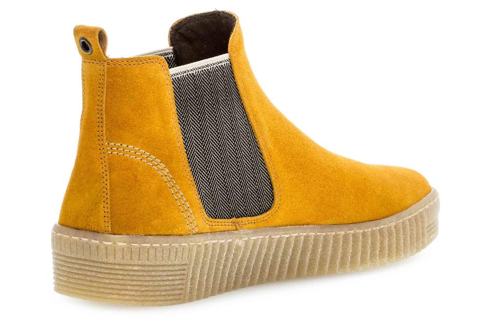 Gabor Sport Stiefeletten In Übergrößen Gelb 53.731.30 Große Damenschuhe
