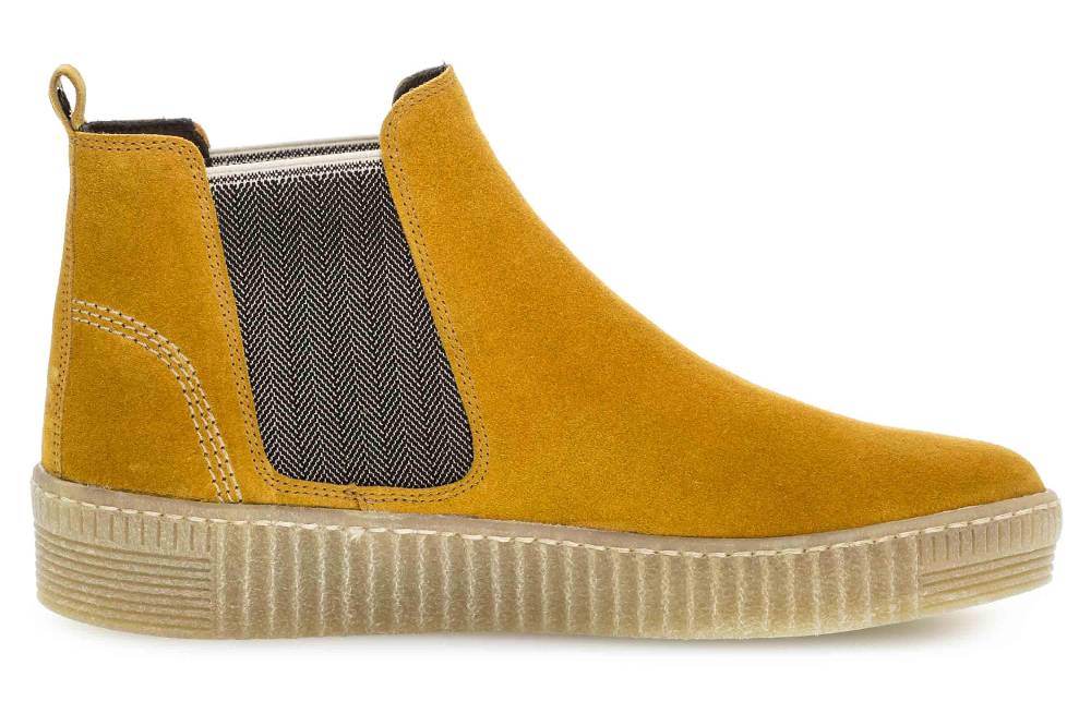 Gabor Sport Stiefeletten In Übergrößen Gelb 53.731.30 Große Damenschuhe