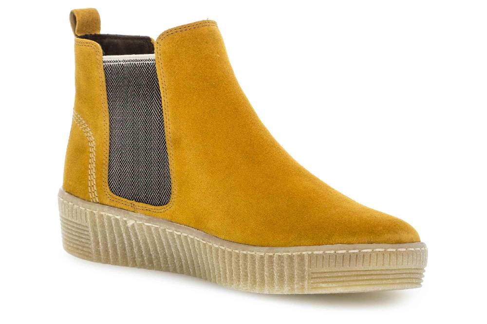 Gabor Sport Stiefeletten In Übergrößen Gelb 53.731.30 Große Damenschuhe