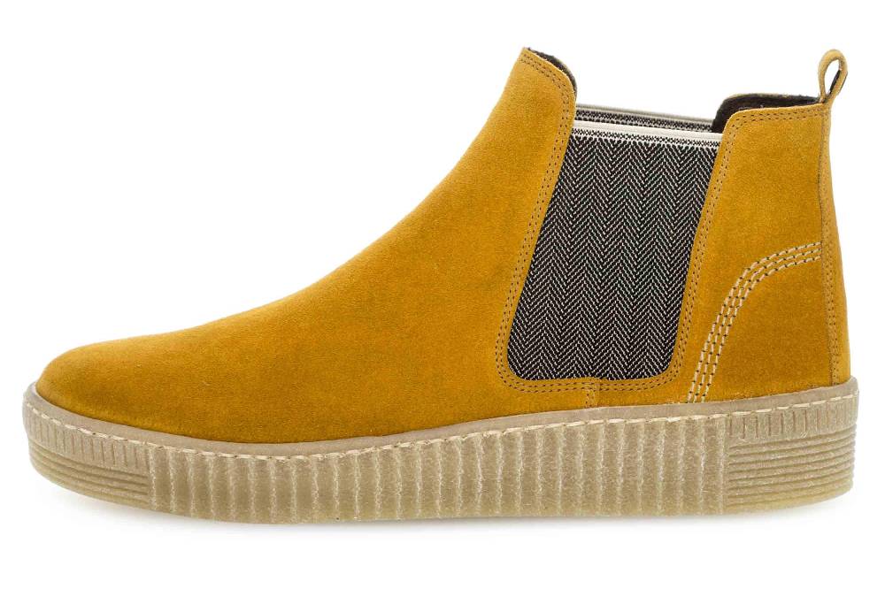 Gabor Sport Stiefeletten in Übergrößen Gelb 53.731.30 große Damenschuhe