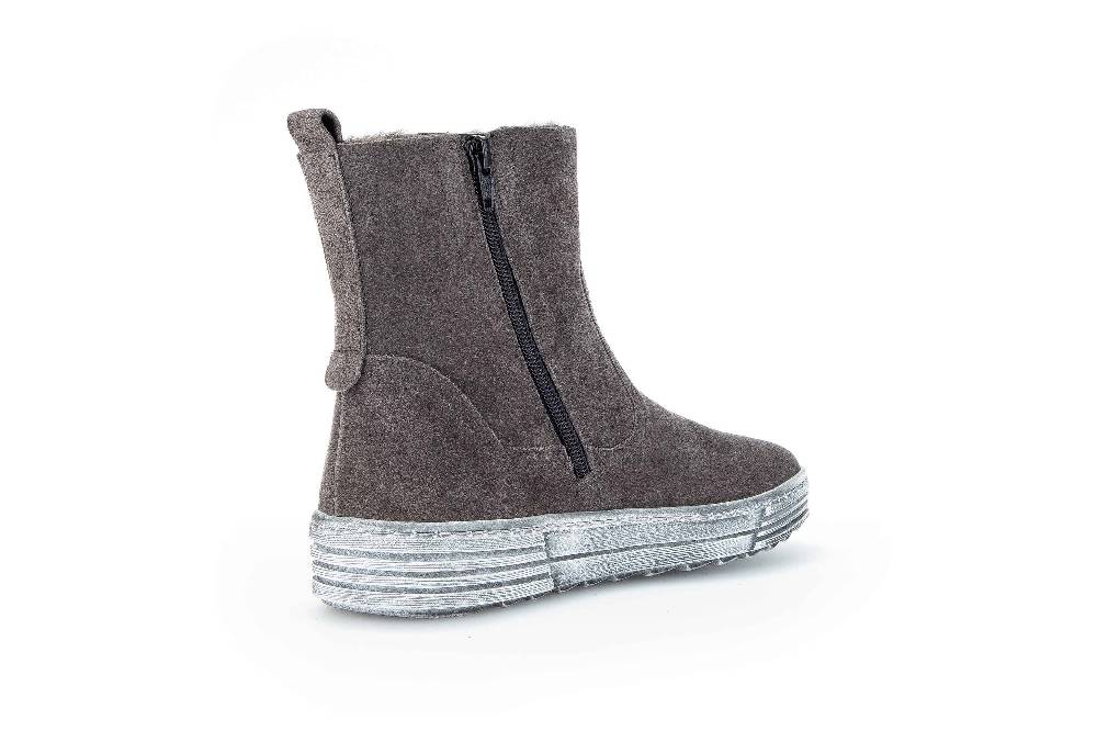 Gabor Sport Stiefeletten In Übergrößen Grau 73.775.19 Große Damenschuhe