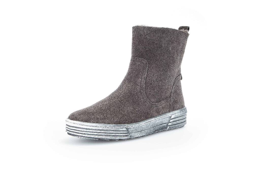 Gabor Sport Stiefeletten In Übergrößen Grau 73.775.19 Große Damenschuhe