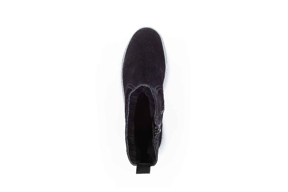 Gabor Sport Stiefeletten In Übergrößen Schwarz 73.775.17 Große Damenschuhe