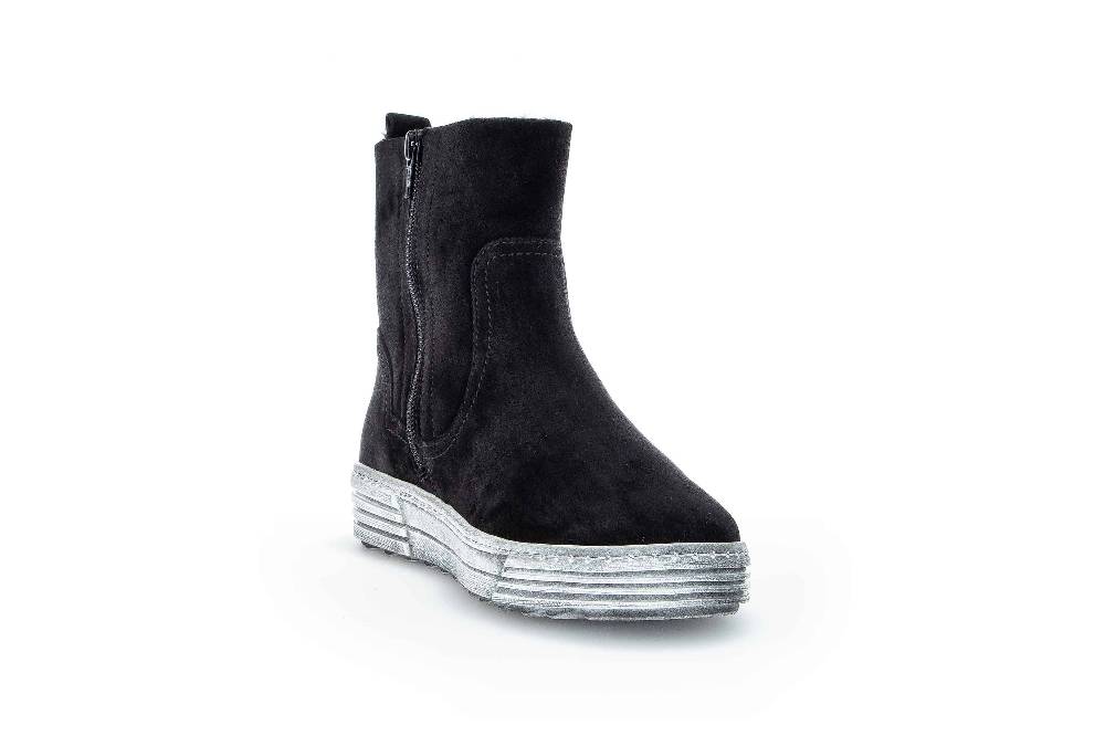 Gabor Sport Stiefeletten in Übergrößen Schwarz 73.775.17 große Damenschuhe
