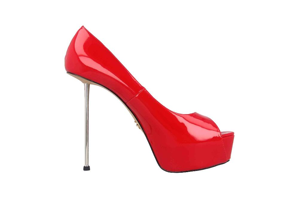 Giaro High Heels In Übergrößen Rot Beliza Red Shiny Große Damenschuhe