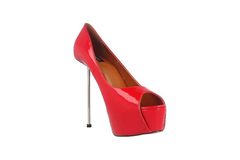 Giaro High Heels In Übergrößen Rot Beliza Red Shiny Große Damenschuhe