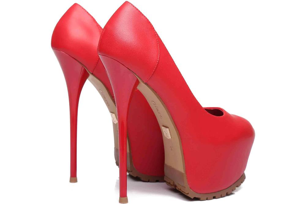 Giaro High Heels In Übergrößen Rot Vicky Red Matte Große Damenschuhe