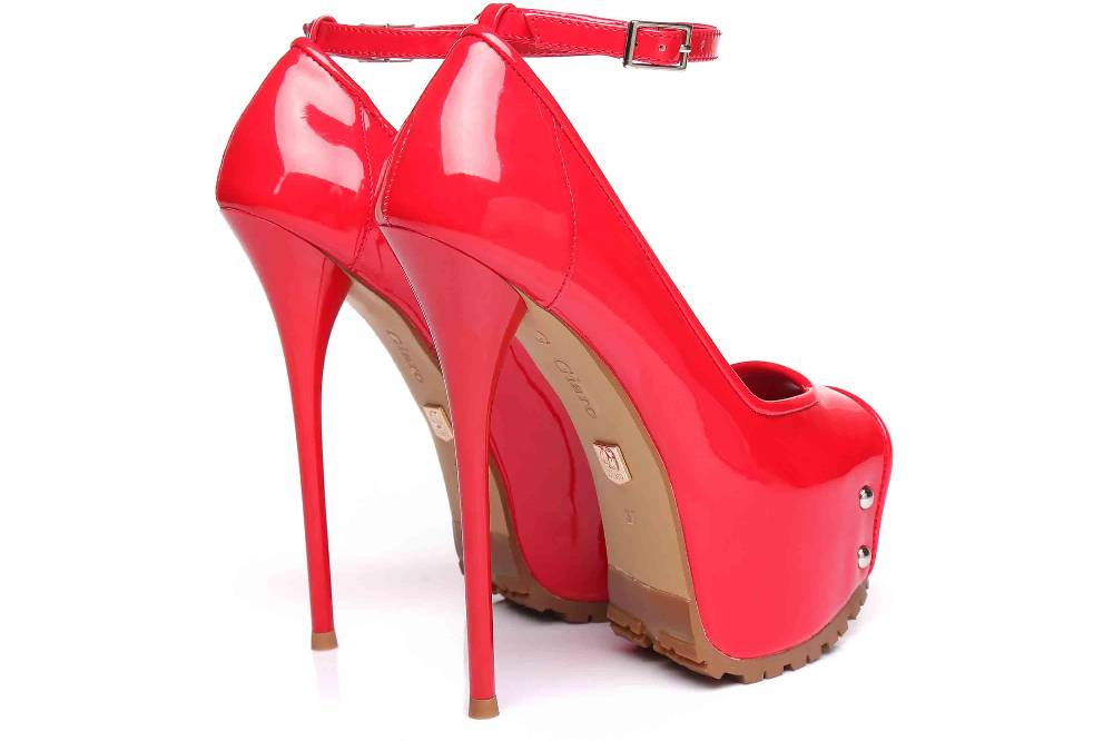 Giaro High Heels In Übergrößen Schwarz Madison Red Shiny Große Damenschuhe