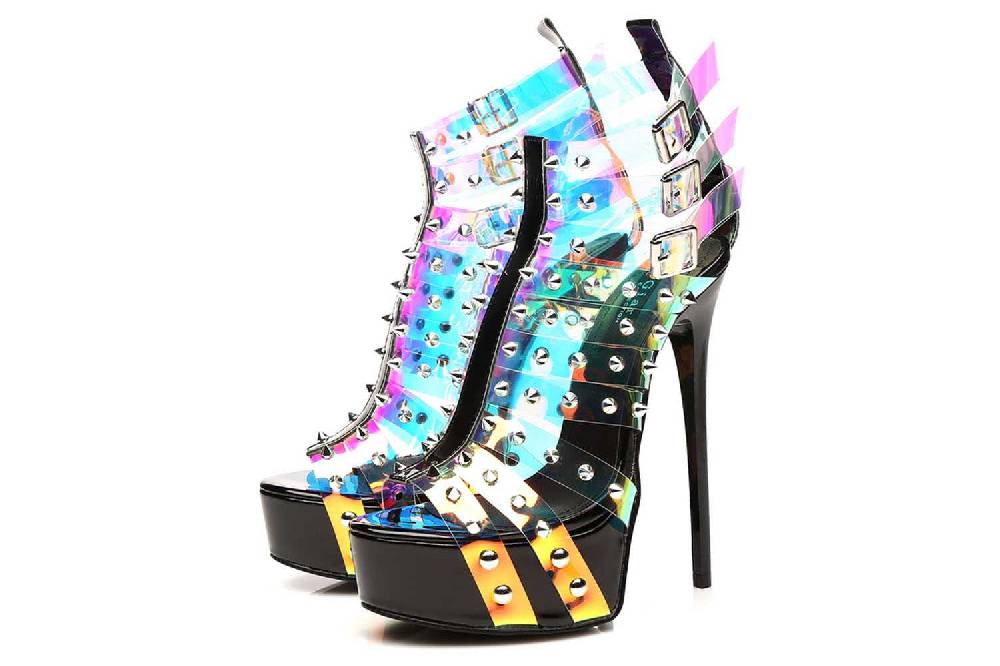 Giaro Multissima Sandalette In Übergrößen Transparent Große Damenschuhe