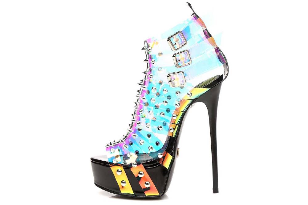 Giaro Multissima Sandalette In Übergrößen Transparent Große Damenschuhe