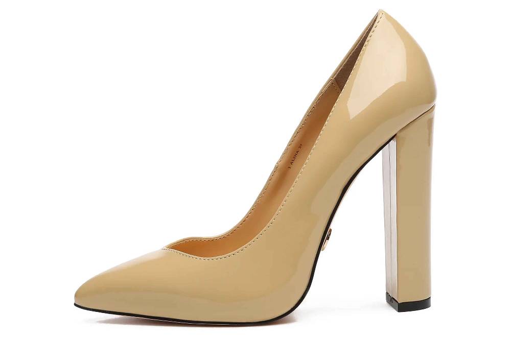 Giaro Pumps in Übergrößen Beige [D2C] ALINA NUDE SHINY große Damenschuhe