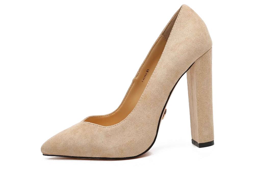 Giaro Pumps in Übergrößen [D2C] ALINA BEIGE VELOUR große Damenschuhe