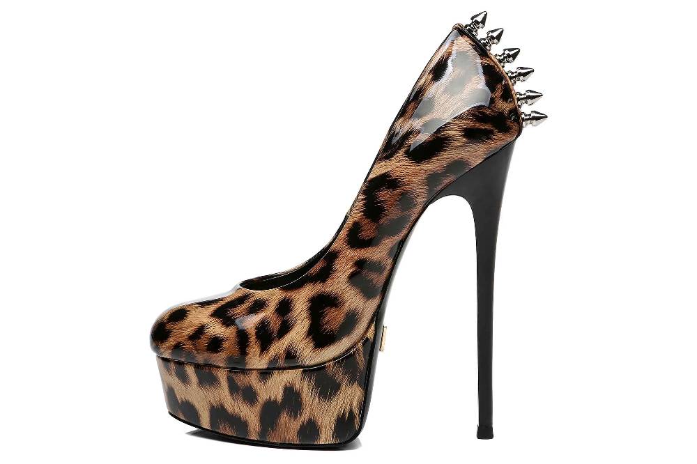 Giaro Pumps in Übergrößen Mehrfarbig [D2C] BAD GIRL LEO SHINY große Damenschuhe