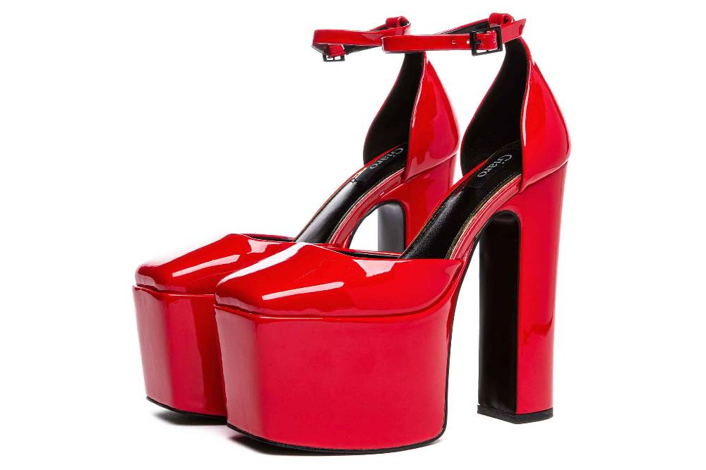 Giaro Pumps In Übergrößen Rot [D2C] SKYRISE RED SHINY Große Damenschuhe
