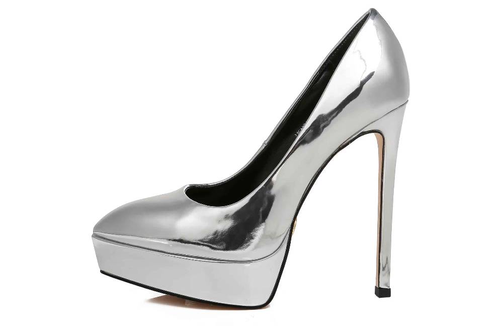 Giaro Pumps In Übergrößen Silber [D2C] SCANT LIQUID SILVER Große Damenschuhe