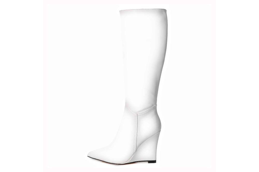 Giaro Pumps In Übergrößen Weiß [D2C] STYLET WHITE SHINY Große Damenschuhe
