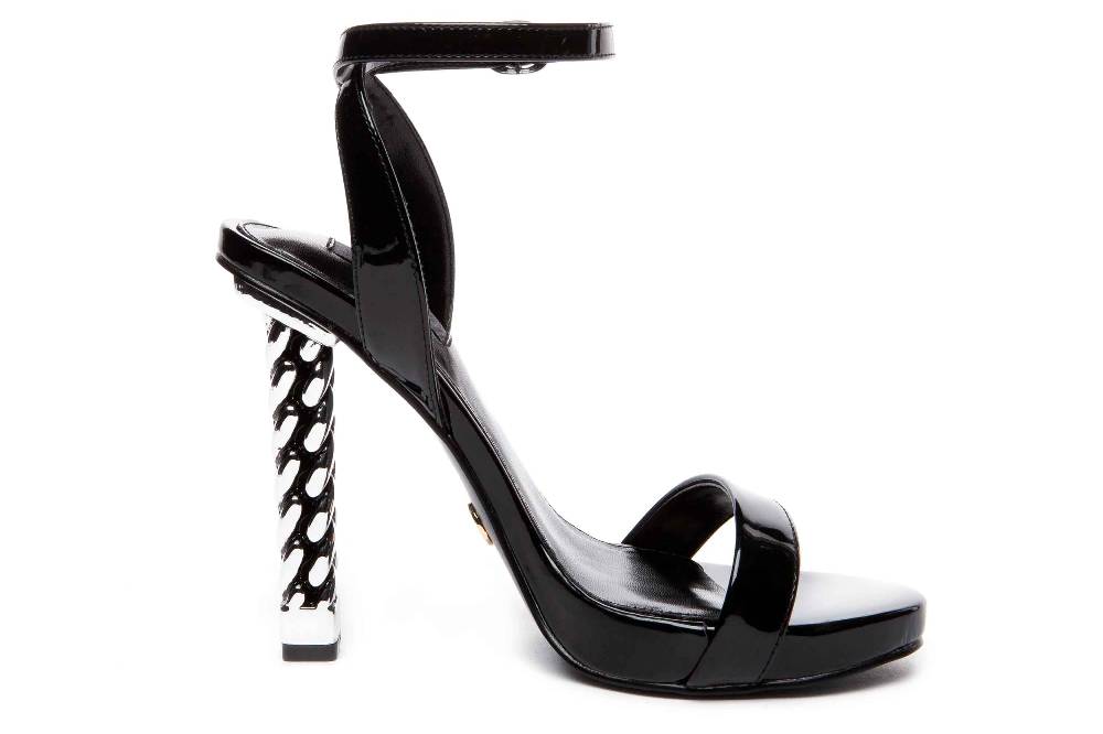 Giaro Sandalen In Übergrößen Schwarz [D2C] ABRIEL BLACK SHINY Große Damenschuhe