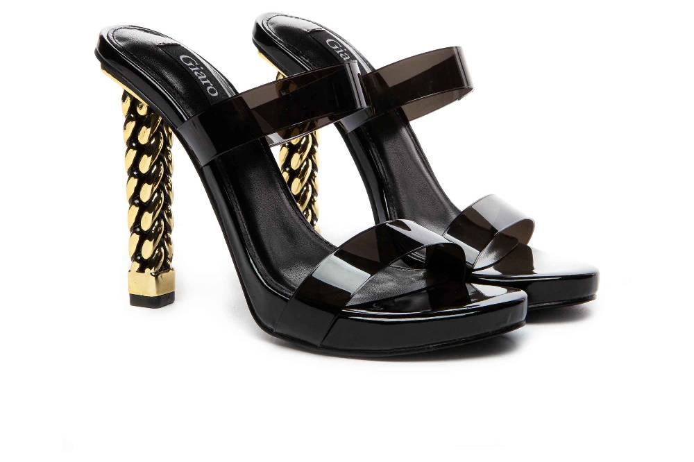 Giaro Sandalen In Übergrößen Schwarz [D2C] AMIE BLACK TPU/SHINY Große Damenschuhe