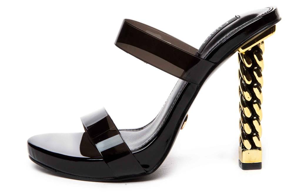 Giaro Sandalen in Übergrößen Schwarz [D2C] AMIE BLACK TPU/SHINY große Damenschuhe