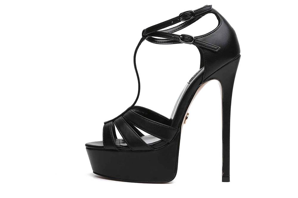 Giaro Sandaletten in Übergrößen Schwarz [D2C] KARELESS BLACK MATTE große Damenschuhe